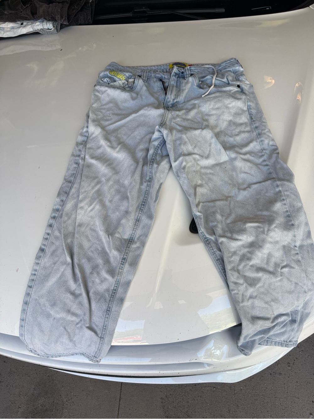 Empyre Light Wash Blue Wide Leg Jeans